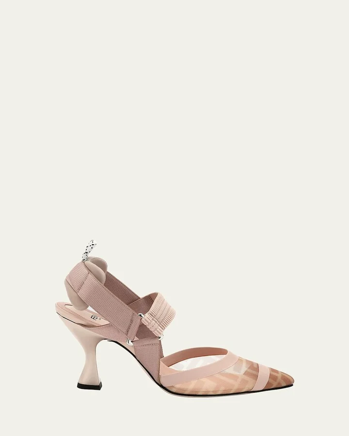 Colibri 85mm FF Mesh Slingback High-Heel Pumps