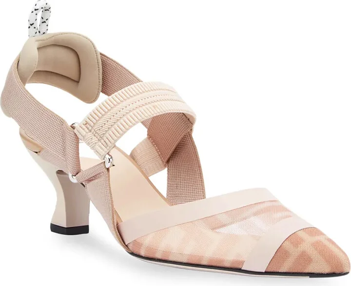 Colibrì FF motif slingback pumps - Image 2