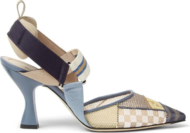 Colibri Mesh Pointed Toe Slingback Pump - Image 2
