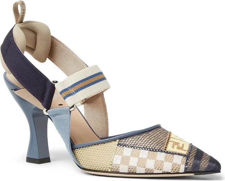 Blue/ Beige Multi