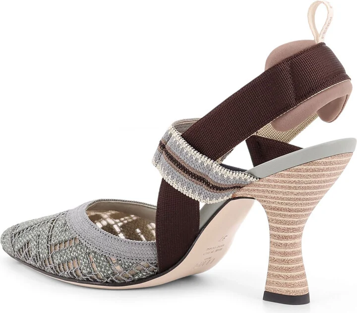 Colibrì Mesh Slingback With Ff Embroidery - Image 3