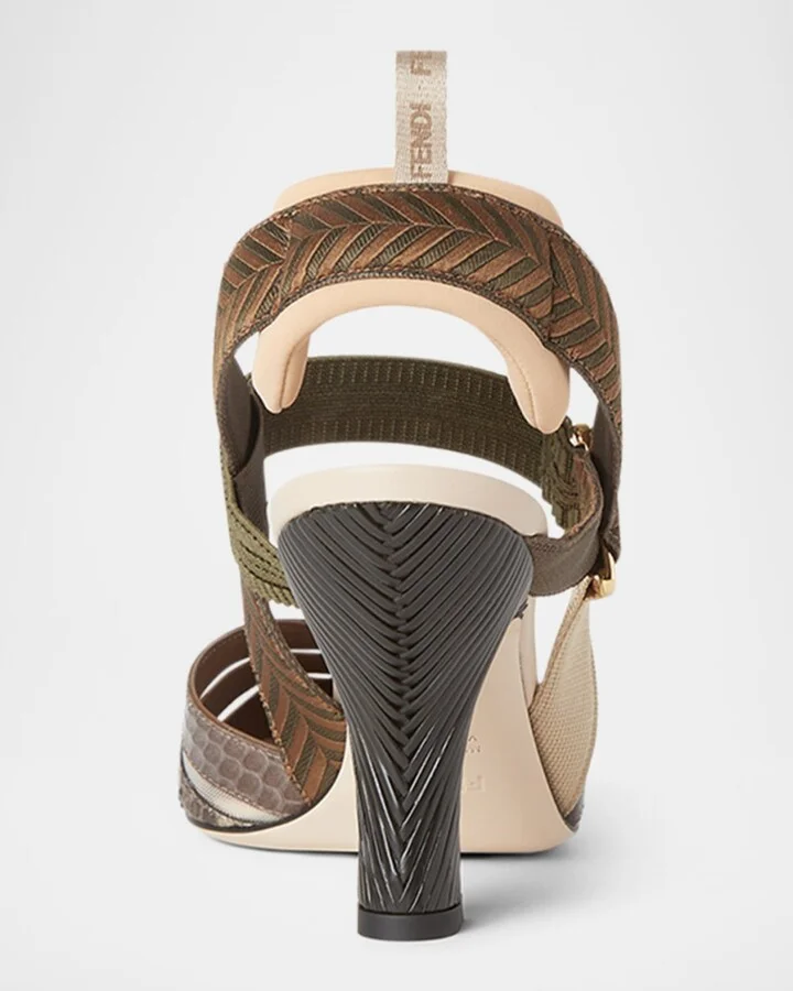 Colibri Mixed-Media Iconic Slingback Pumps - Image 2