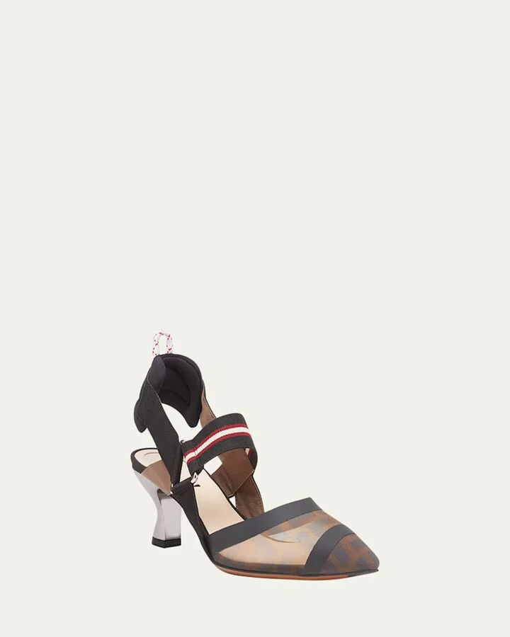 Colibri Runway Mesh FF Slingback Pumps - Image 2