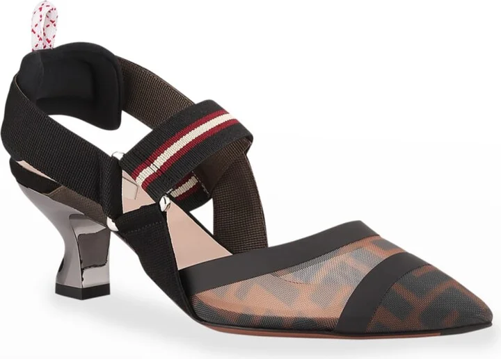 Colibri Runway Mesh FF Slingback Pumps - Image 7