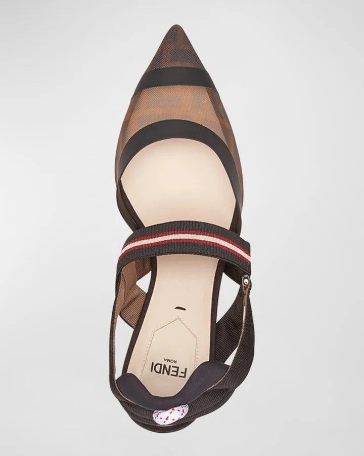 Colibri Runway Mesh FF Slingback Pumps - Image 8