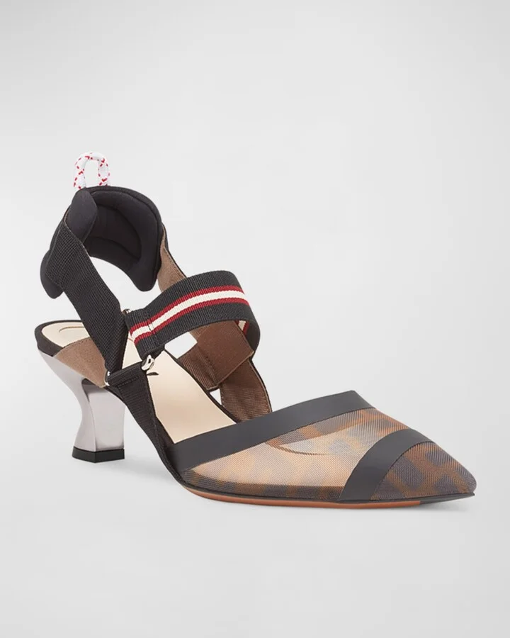 Colibri Runway Mesh FF Slingback Pumps - Image 10