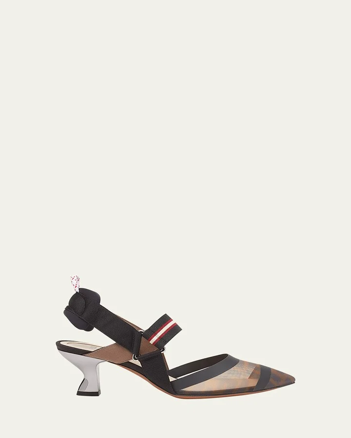 Colibri Runway Mesh FF Slingback Pumps