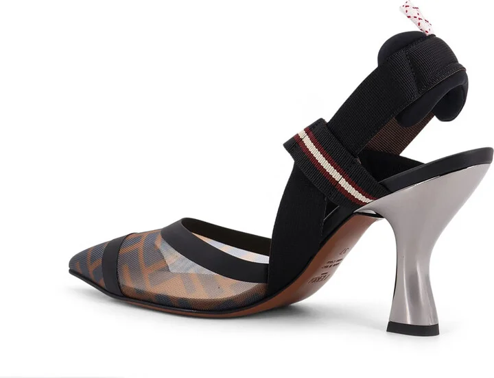 Colibrì Technical Mesh Slingback With Ff Motif - Image 3