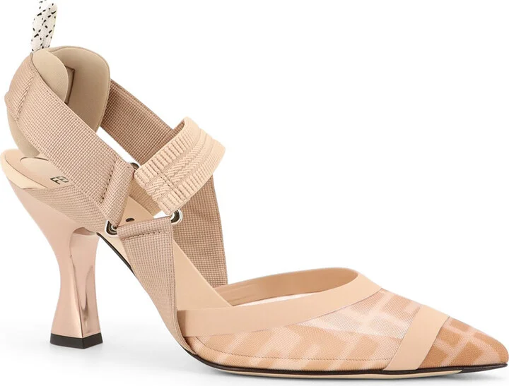 Colibrì Technical Mesh Slingback With Ff Motif - Image 2