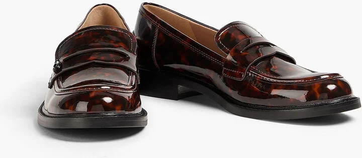 Colin tortoiseshell glossed loafers - Image 2