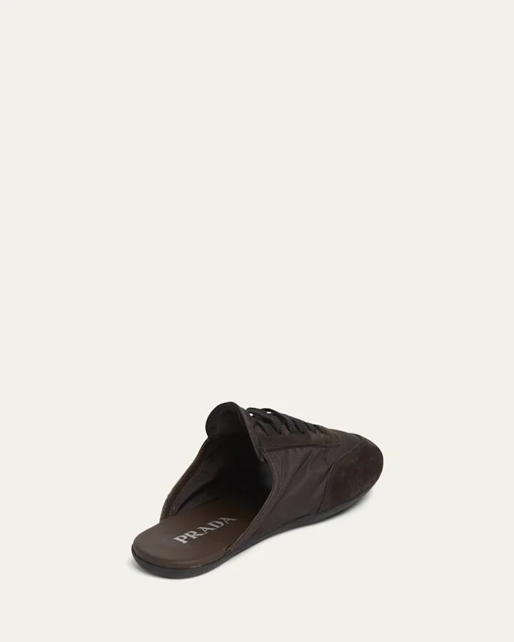 Collapse Nylon and Suede Open-Back Sneakers - Image 10