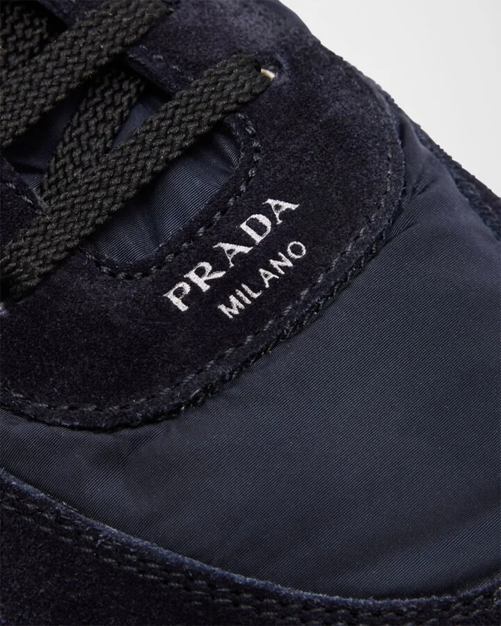 Collapse Nylon and Suede Open-Back Sneakers - Image 2
