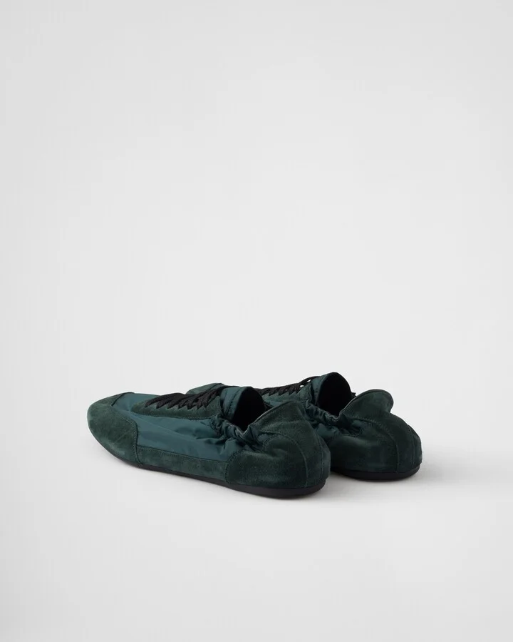 Collapse Re-Nylon and suede elasticized sneakers - Image 5