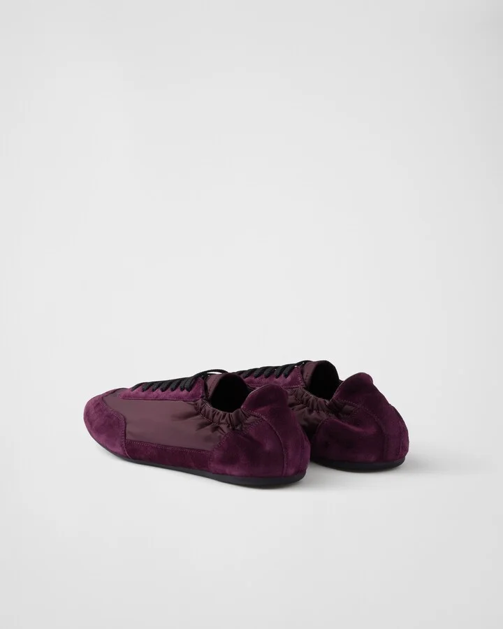 Collapse Re-Nylon and suede elasticized sneakers - Image 5
