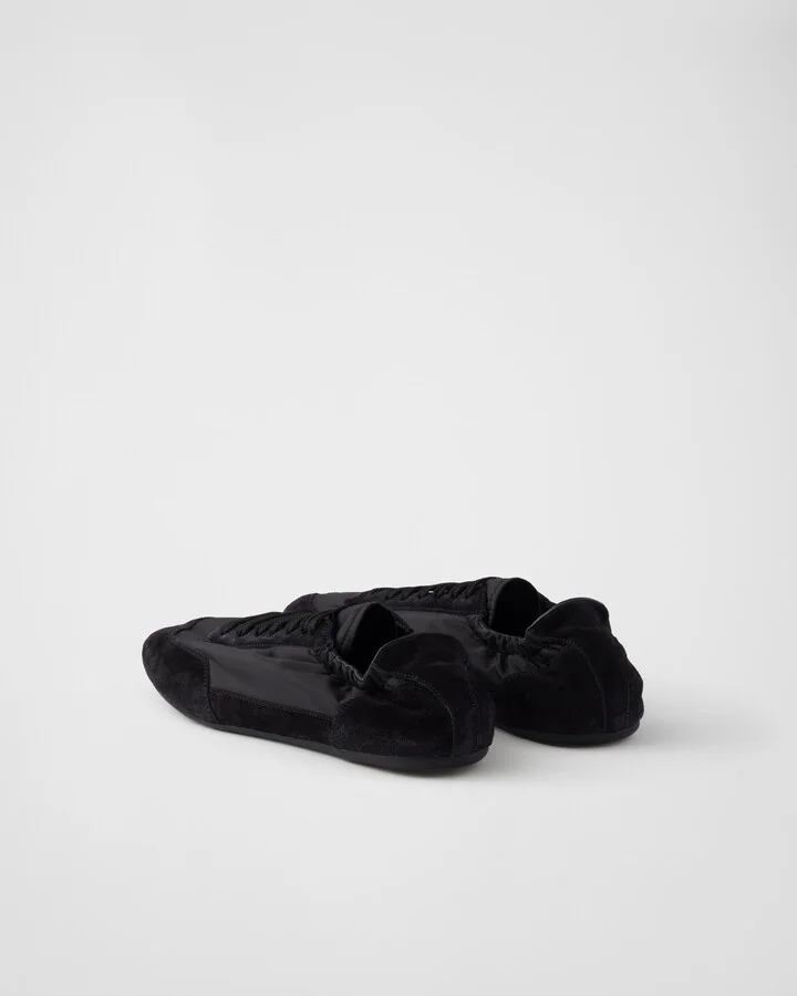 Collapse Re-Nylon and suede elasticized sneakers - Image 5