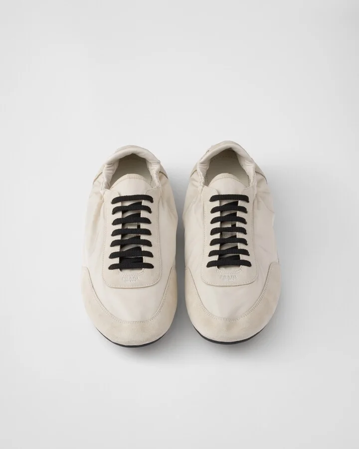 Collapse Re-Nylon and suede elasticized sneakers - Image 4