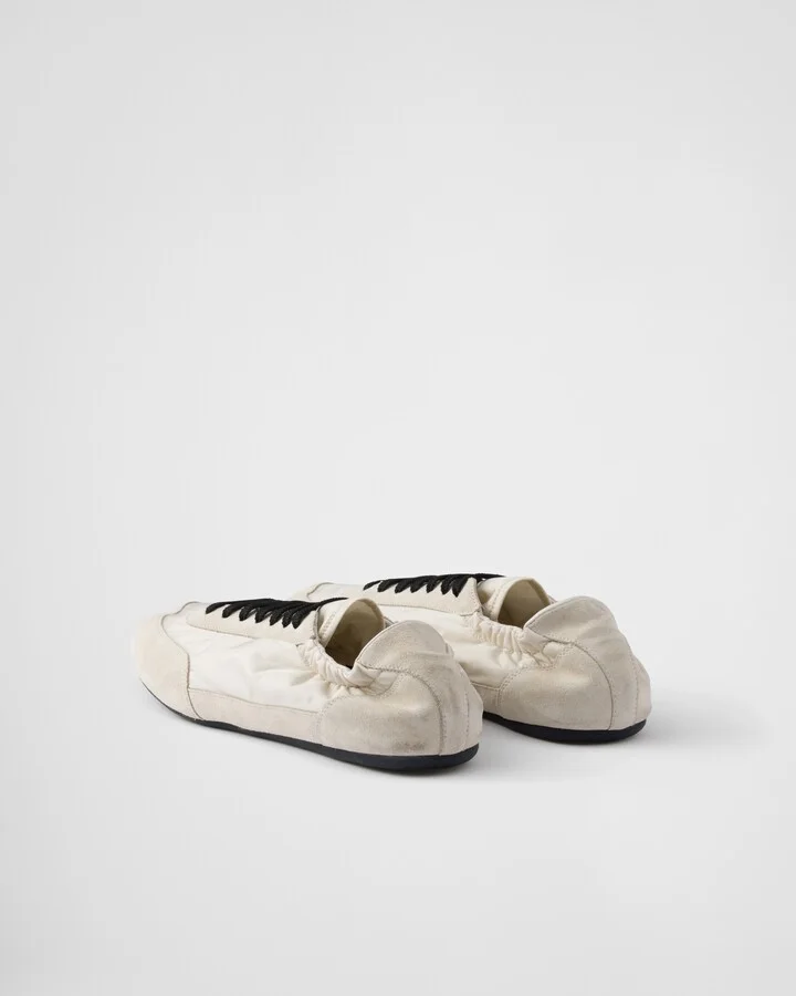 Collapse Re-Nylon and suede elasticized sneakers - Image 5