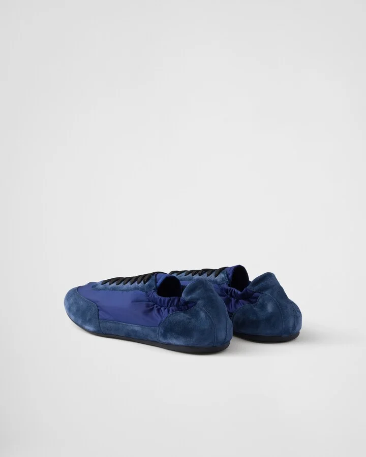 Collapse Re-Nylon and suede elasticized sneakers - Image 5