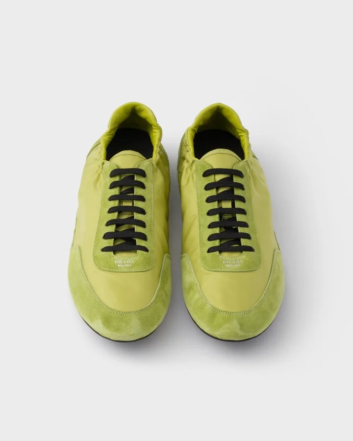 Collapse Re-Nylon and suede elasticized sneakers - Image 4