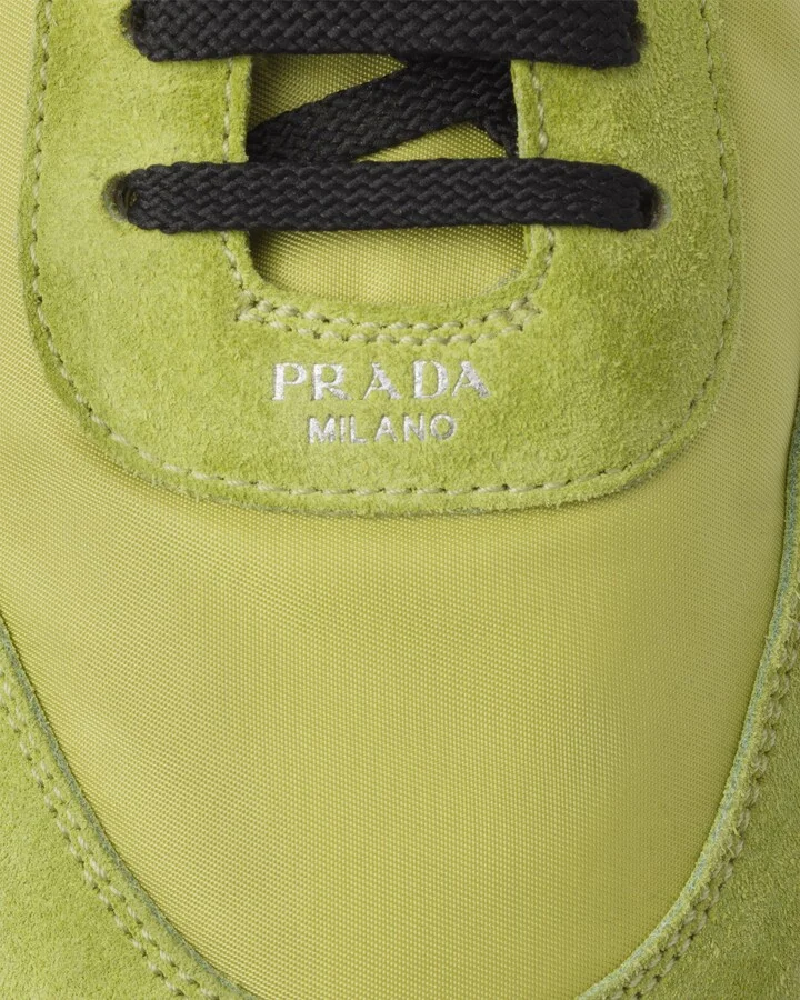 Collapse Re-Nylon and suede elasticized sneakers - Image 6