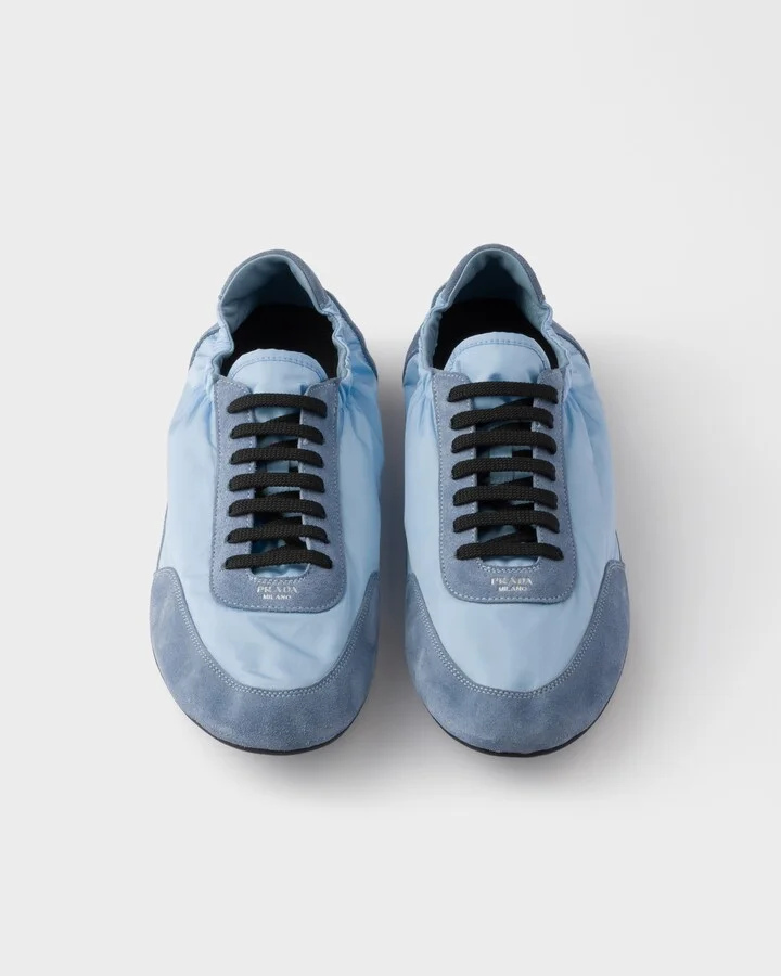 Collapse Re-Nylon and suede elasticized sneakers - Image 4