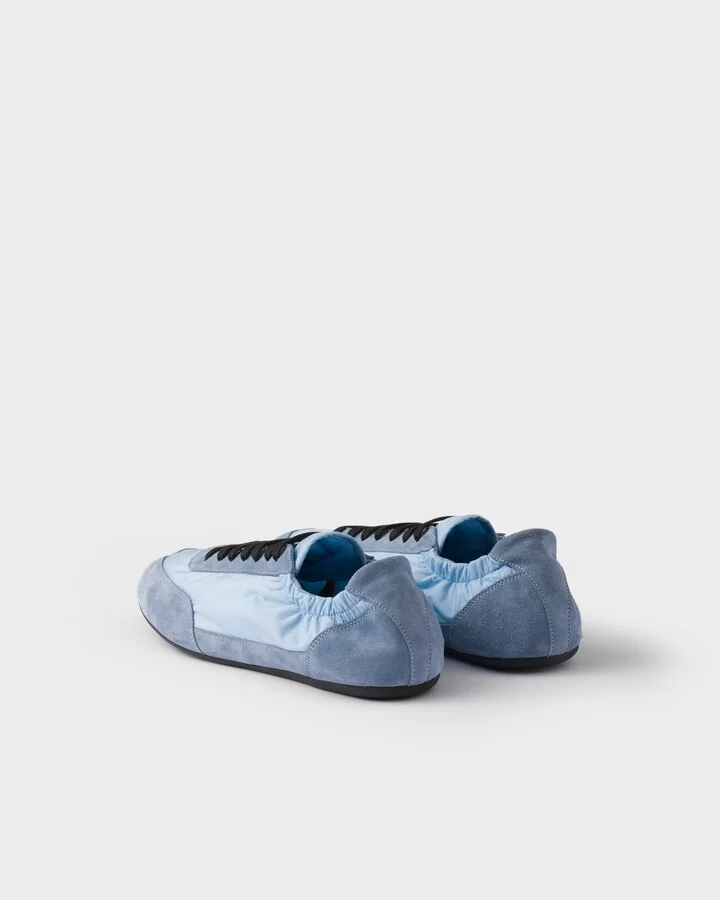 Collapse Re-Nylon and suede elasticized sneakers - Image 5
