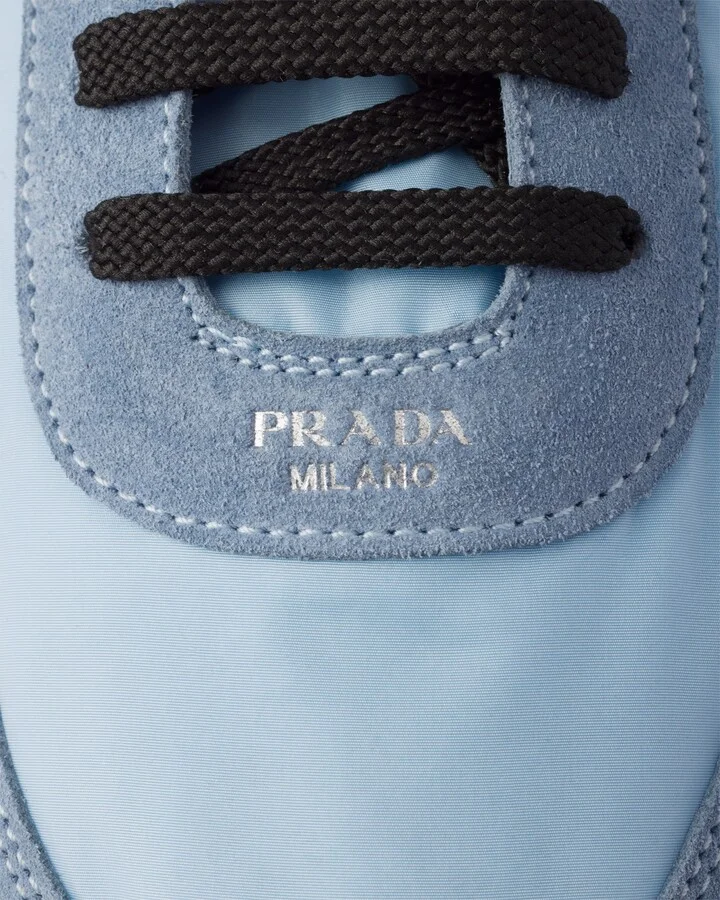 Collapse Re-Nylon and suede elasticized sneakers - Image 6