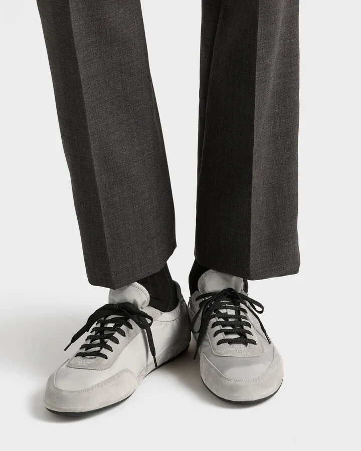 Collapse Re-Nylon and suede elasticized sneakers - Image 3