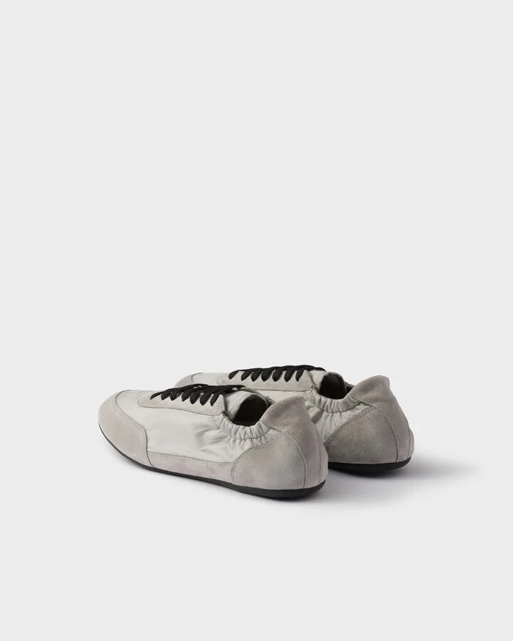 Collapse Re-Nylon and suede elasticized sneakers - Image 5