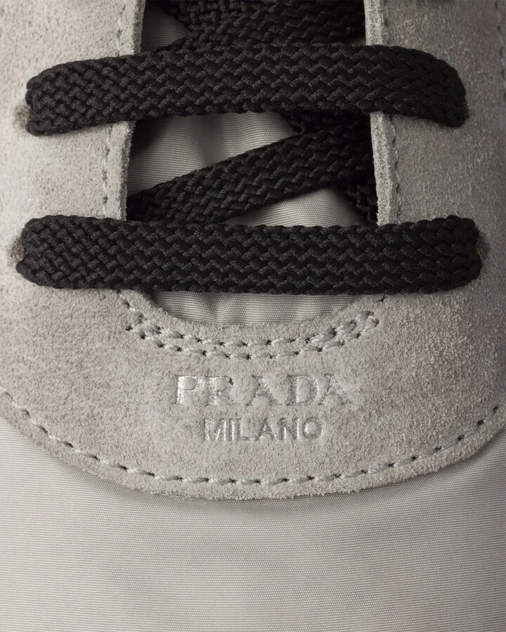 Collapse Re-Nylon and suede elasticized sneakers - Image 6