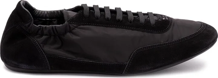 `Collapse` Re-Nylon And Suede Sneakers