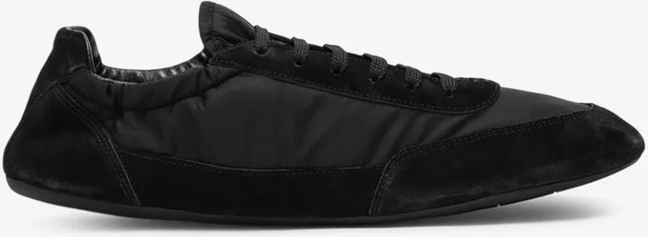 Collapse Re-Nylon and Suede Sneakers