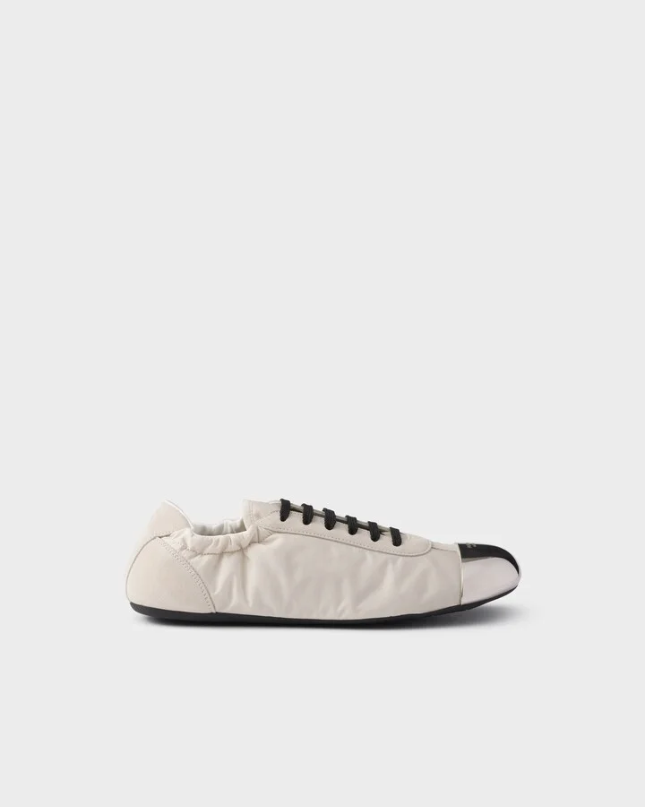 Collapse Re-Nylon and suede sneakers with metal toecap - Image 2