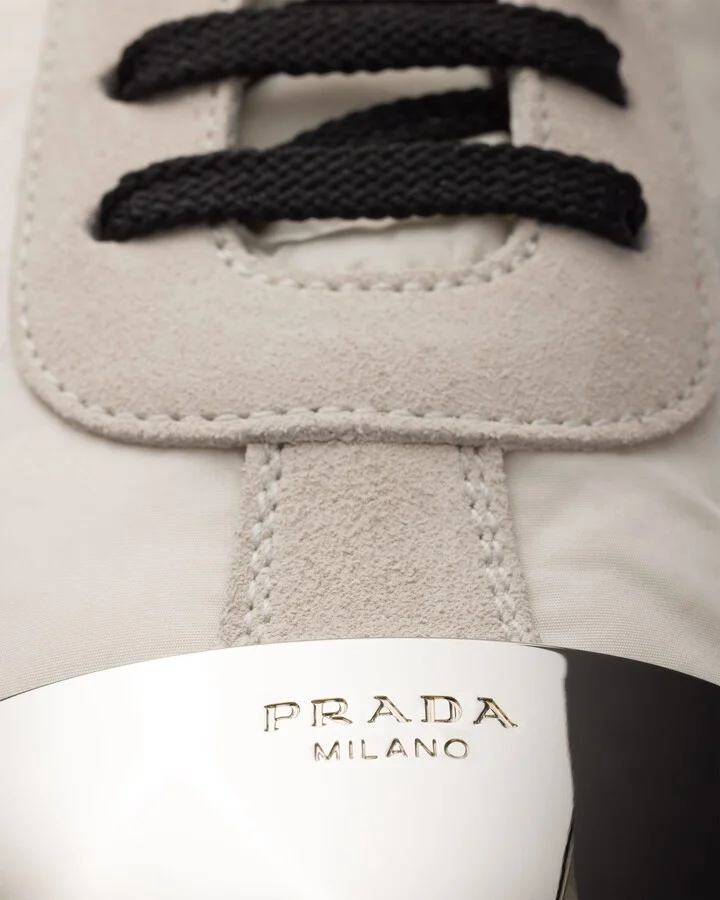 Collapse Re-Nylon and suede sneakers with metal toecap - Image 6