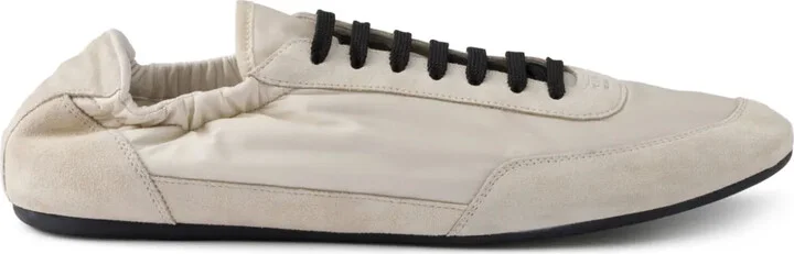 Collapse Re-Nylon suede sneakers