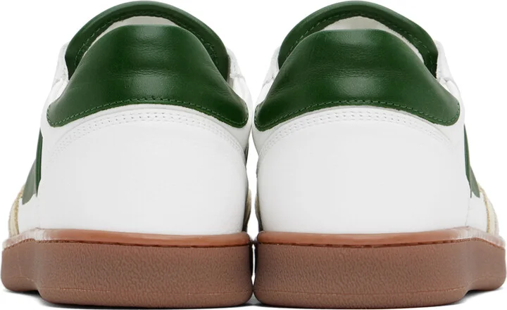 COLLEGIUM White & Green Pillar Court II Sneakers - Image 2