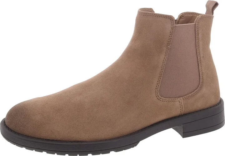 Colley Mens Suede Slip On Chelsea Boots
