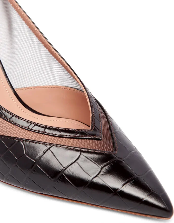 Collins 70mm leather pumps - Image 4