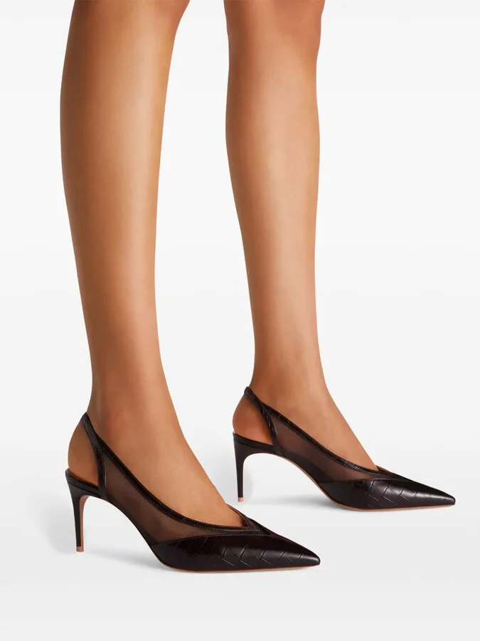 Collins 70mm leather pumps - Image 5