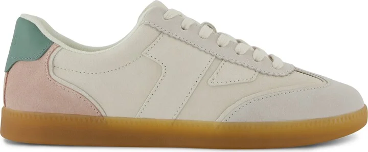 Collins Egret Suede and Leather Lace Up Sneaker