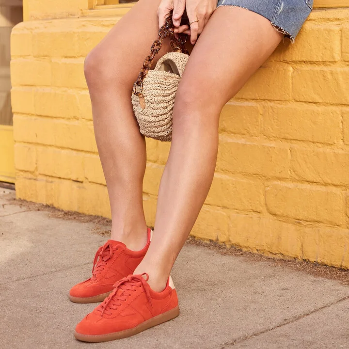 Collins Flame Suede and Leather Lace Up Sneaker - Image 2