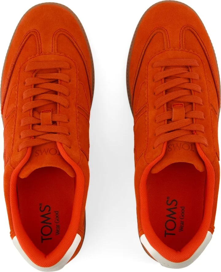 Collins Flame Suede and Leather Lace Up Sneaker - Image 6