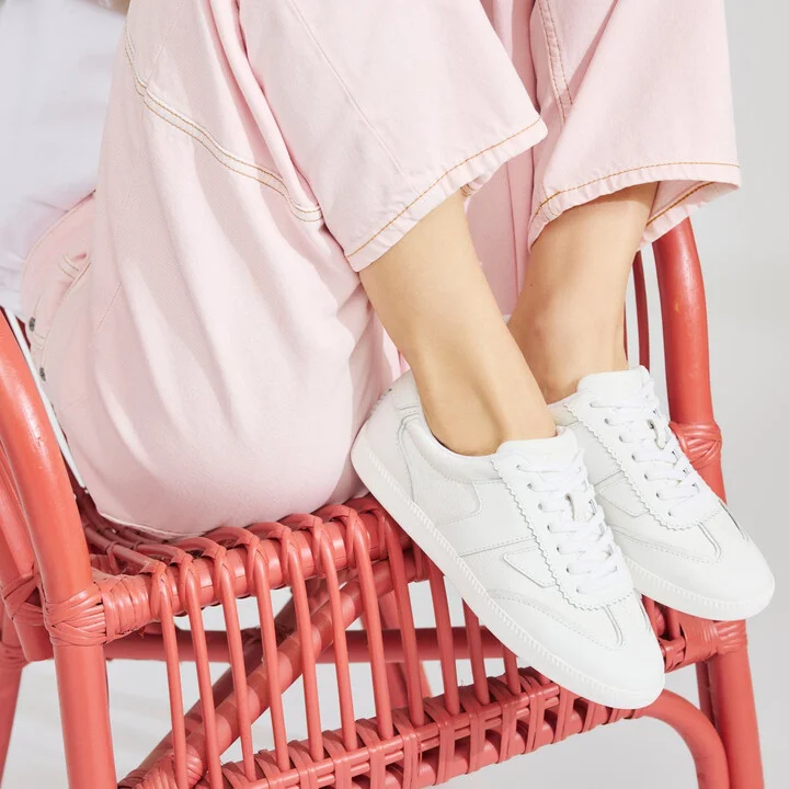 Collins Leather Snake Embossed Lace Up Sneaker - Image 2