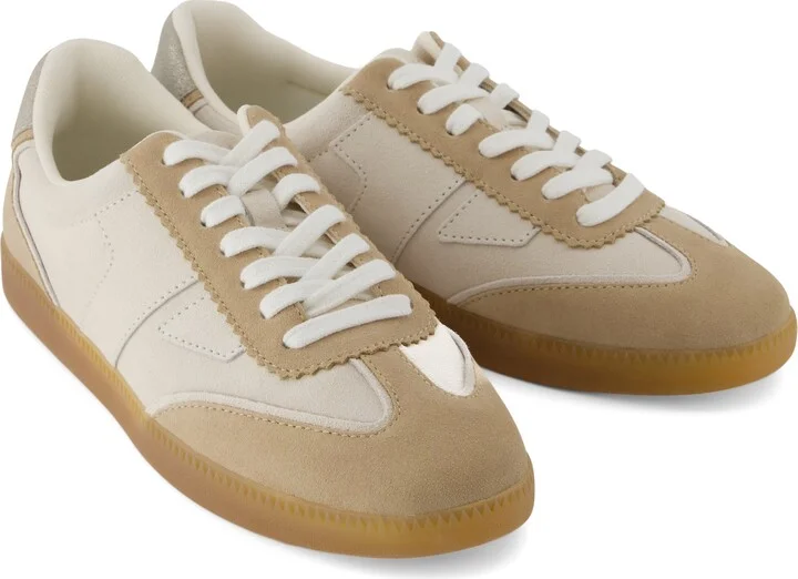 Collins Oatmeal Multi Suede and Leather Lace Up Sneaker - Image 3