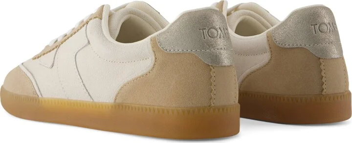 Collins Oatmeal Multi Suede and Leather Lace Up Sneaker - Image 4
