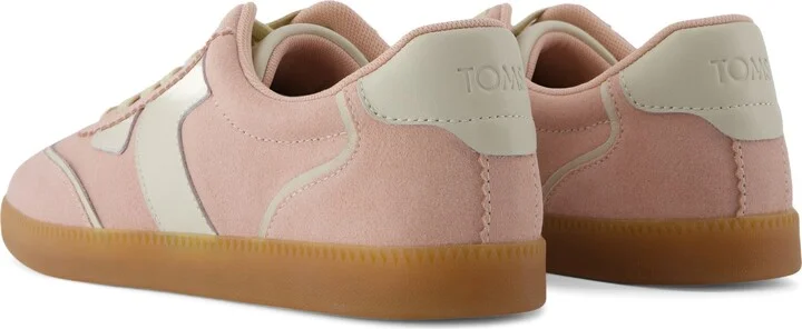 Collins Pale Rose Suede and Leather Lace Up Sneaker - Image 5