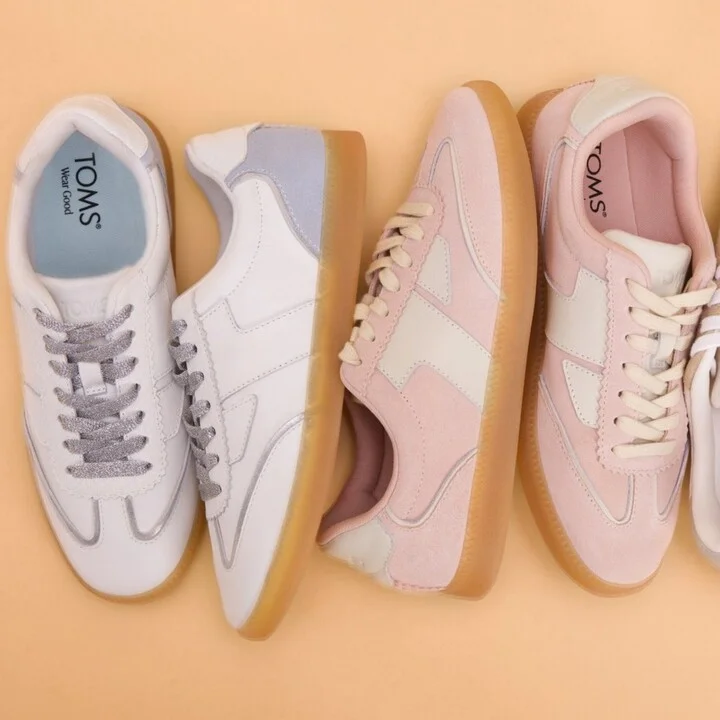 Collins Pastel Blue Multi Leather and Suede Lace Up Sneaker - Image 3