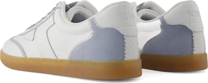 Collins Pastel Blue Multi Leather and Suede Lace Up Sneaker - Image 5