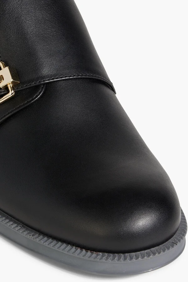 Color-block leather brogues - Image 4