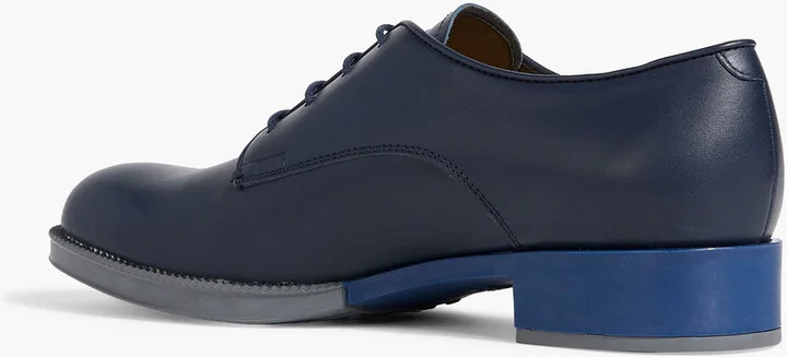 Color-block leather brogues - Image 3